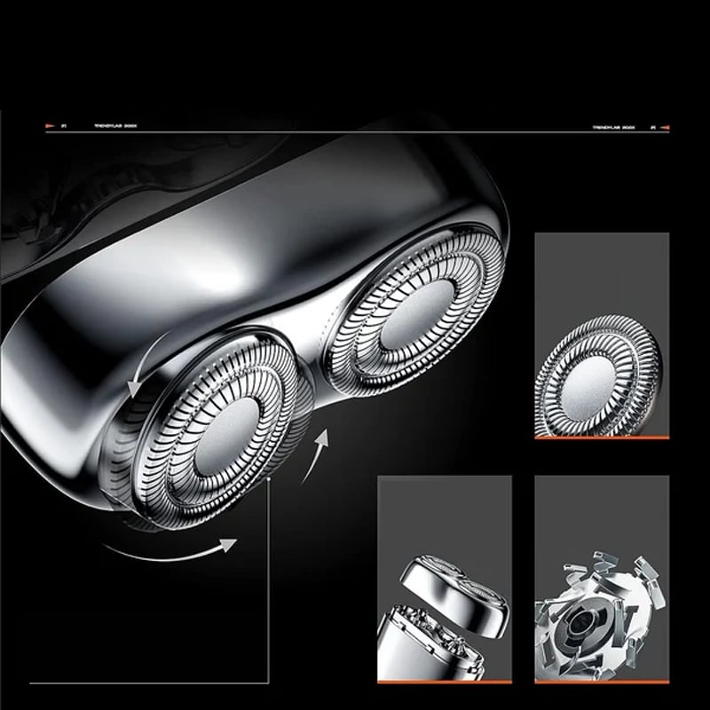 Uppladdningsbar vattentät kompakt elektrisk rakhyvel