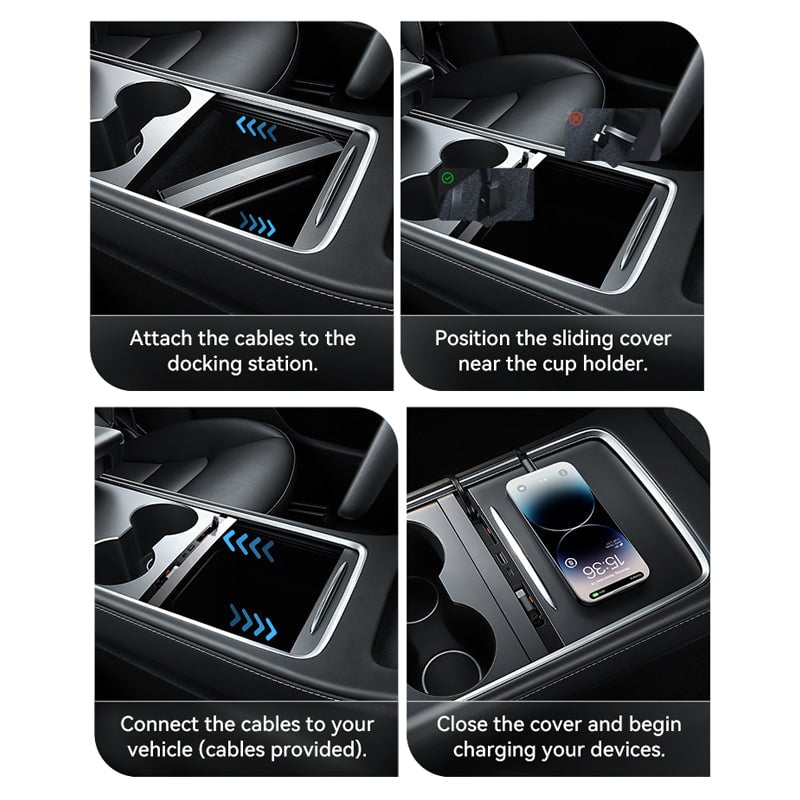 Sakerplus Tesla Model 3 Y USB Hub