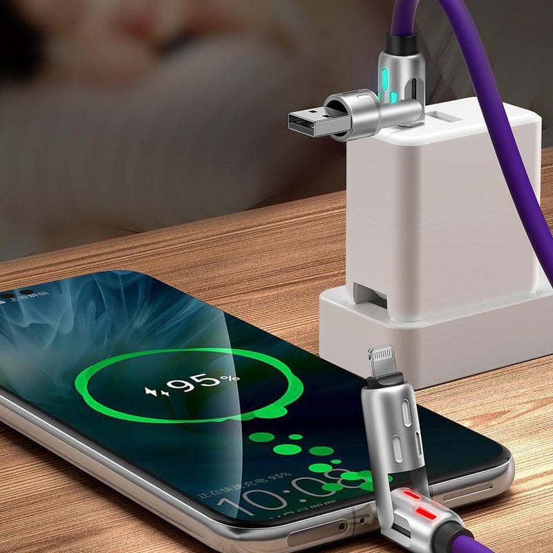 Colorful Breathing Light 4 in 1 Data Cable