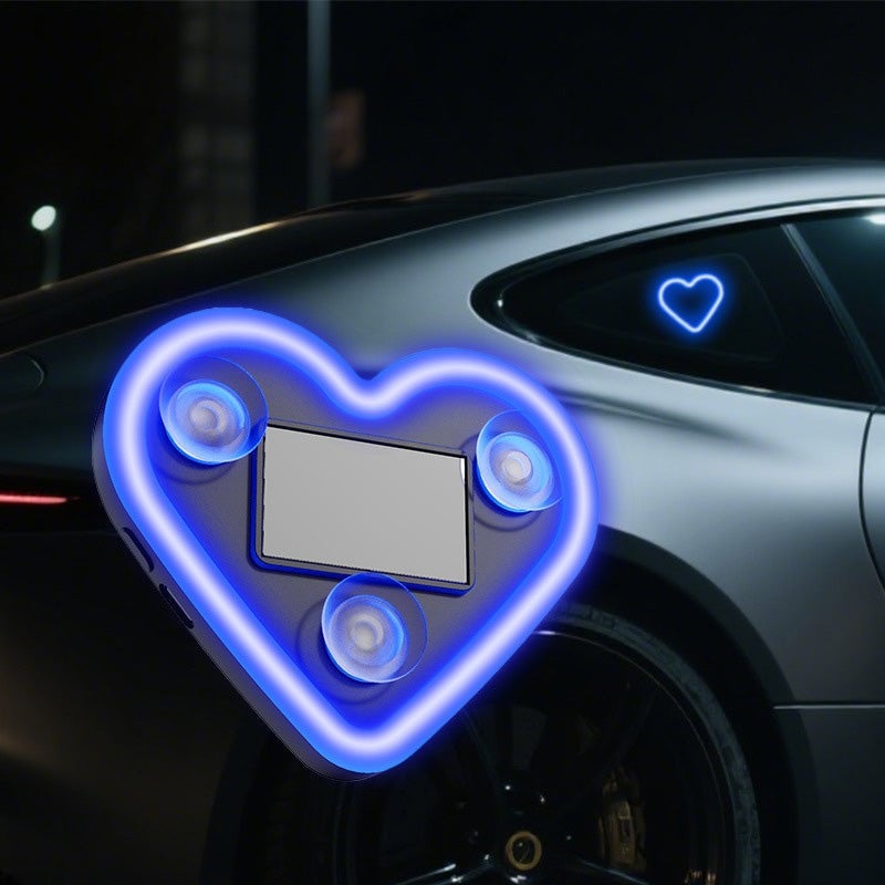 Solar Heart LED Car Ambient Light