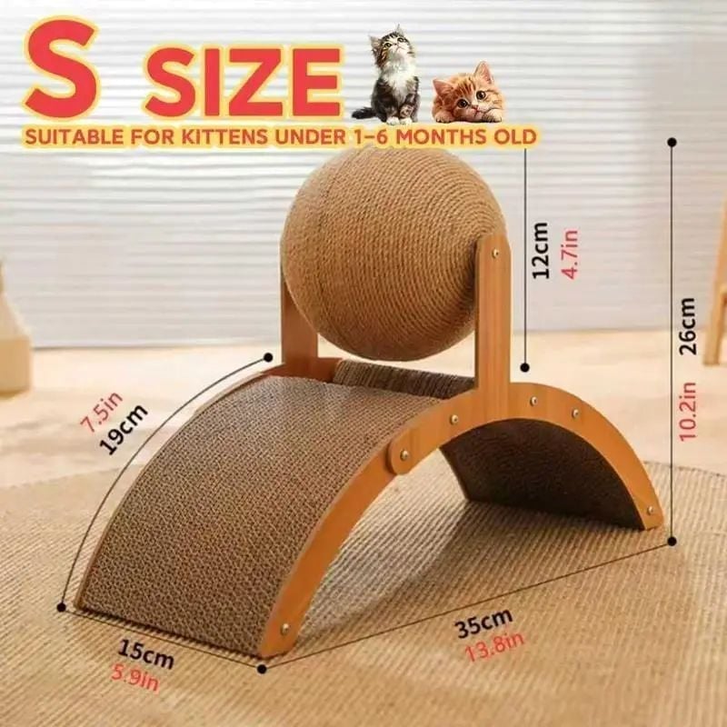 Cat Scratching Ball on Stand