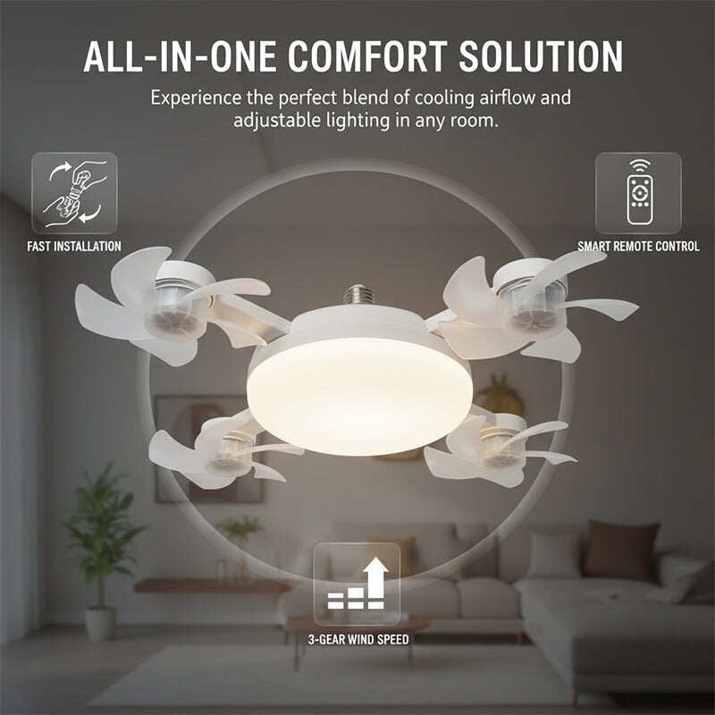 Remote Control Ceiling Fan Light Bulb