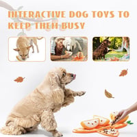Orange Hide-and-Seek Plush Dog Toy