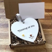 Wooden Heart Pocket Teddy Bear