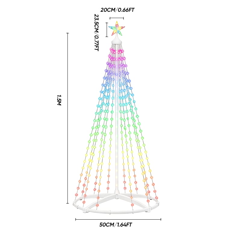 Kexon™ Smart Christmas Tree Shaped String Lights