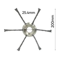 6 inch Steel Wire Brush Cutter Trimmer Head