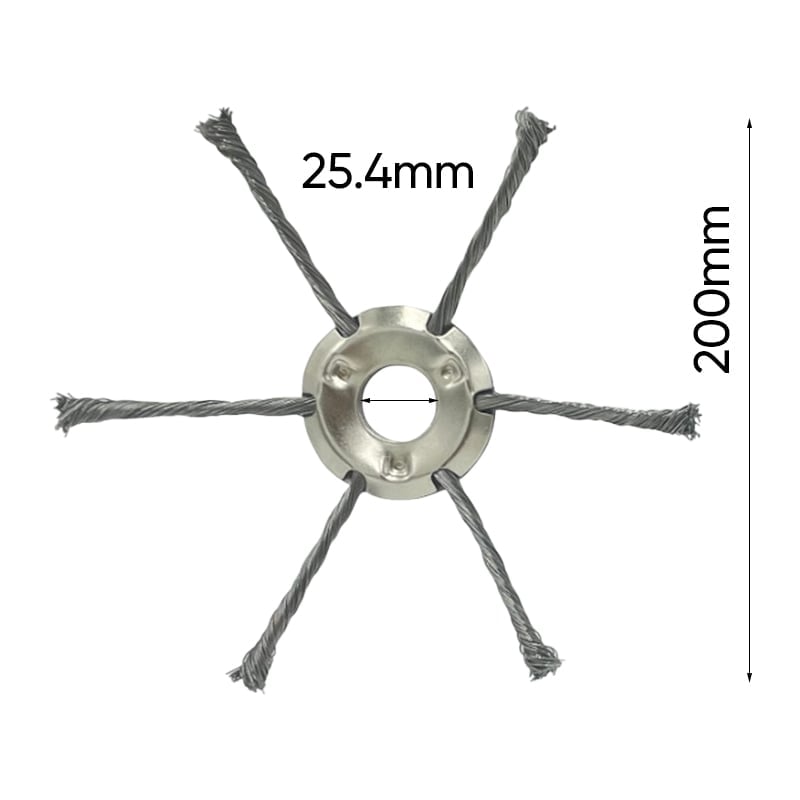 6 inch Steel Wire Brush Cutter Trimmer Head