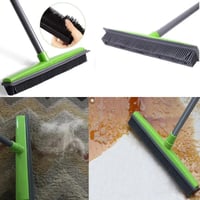 Three-Section Telescopic Pole Carpet Delinting Broom