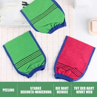 Der Handschuh für das Bad im koreanischen Stil