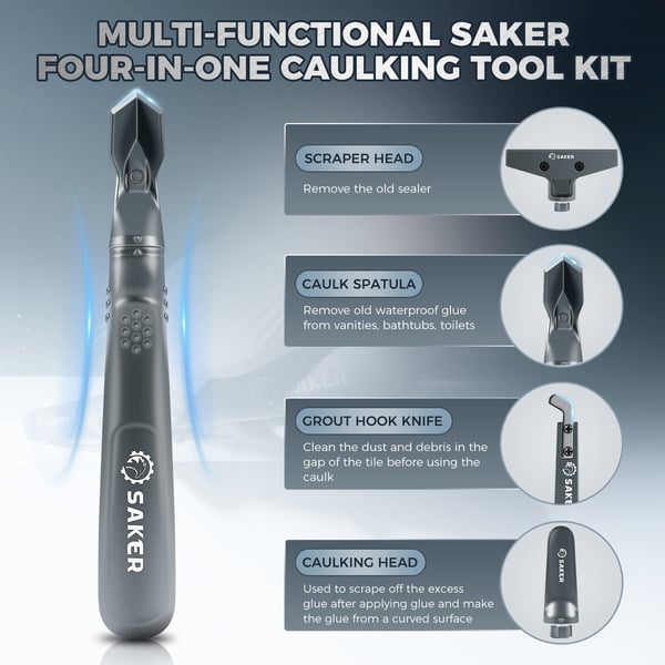 Sakerplus 4-in-1 Caulking Tool Kit