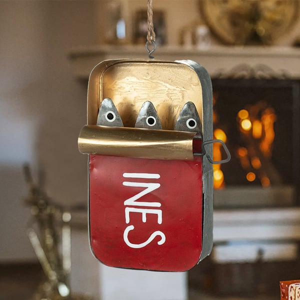 Burk Sardiner Quirky Hängande Prydnad