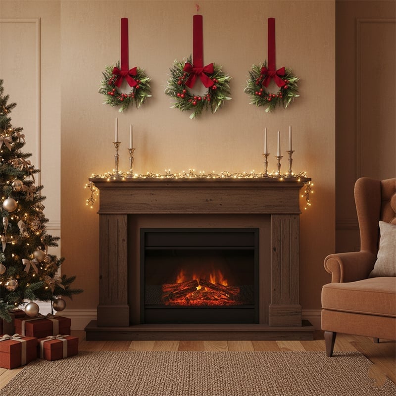 Mini-Weihnachtskranz-Dekoration