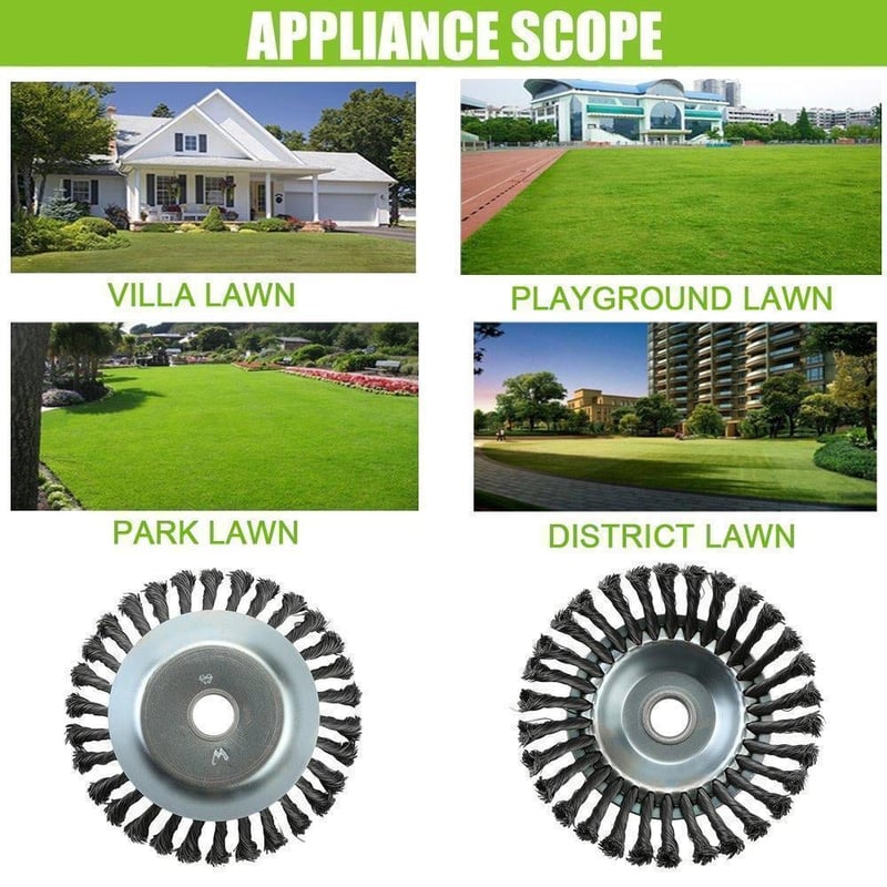 Sakerplus Garden Weed Brush Lawn Mower