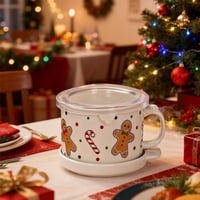 Ceramic Coffee Cup and Saucer Set (Set of 4)