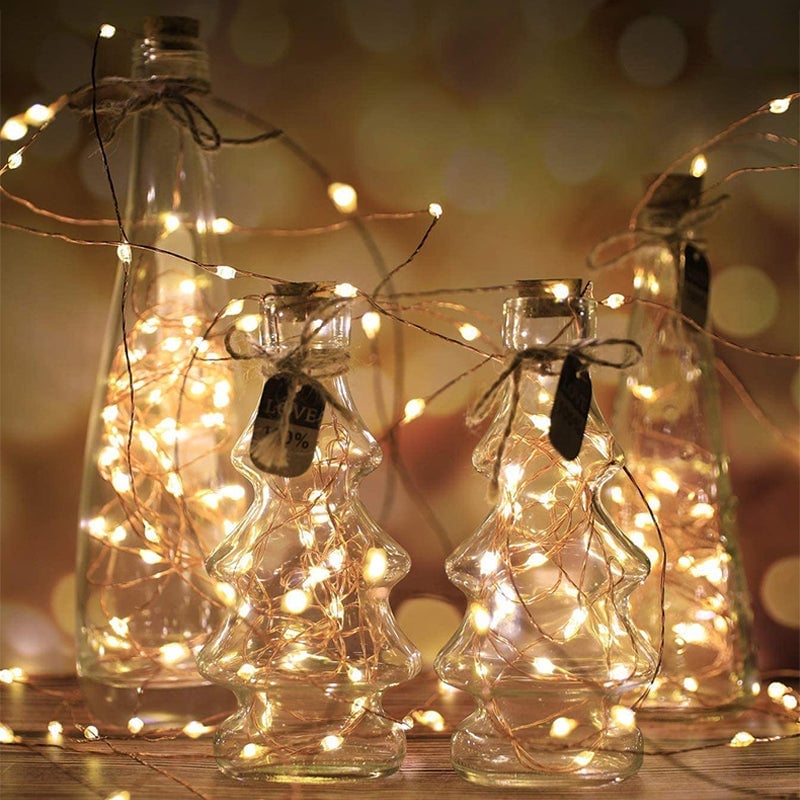 USB-Kupferdraht-Lichterkette mit Fernbedienung