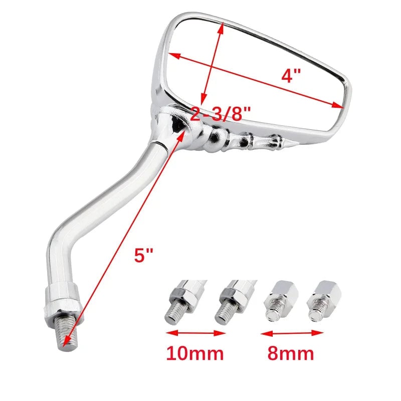Schedel Hand achteruitkijkspiegel