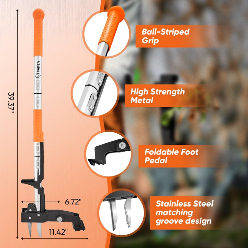 Saker Weed Puller Tool Stand Up Heavy Duty Garden Tool-upsell