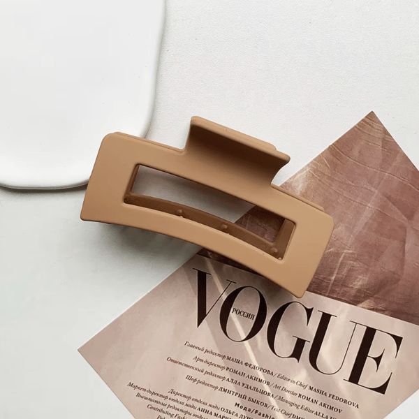 Minimalistische Silikon-Haifisch-Haarklammer