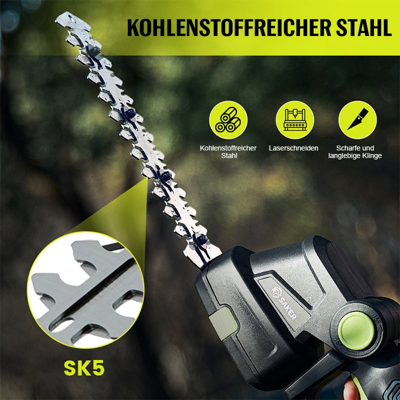 Saker 2-in-1 Akku Grasschere & Heckenschere
