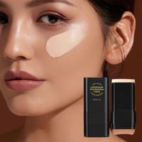 Dual-Ended Concealer Stick with Built-In Brush