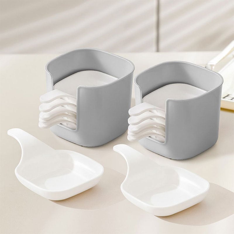 Dipping Sauce Plate and Holder Set, 6Pcs
