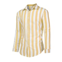 Camicia da uomo a maniche lunghe con bottoni a righe