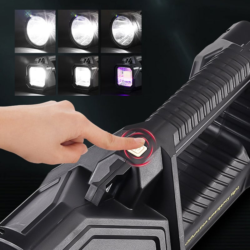Sterke multifunctionele LED-zaklamp voor buiten