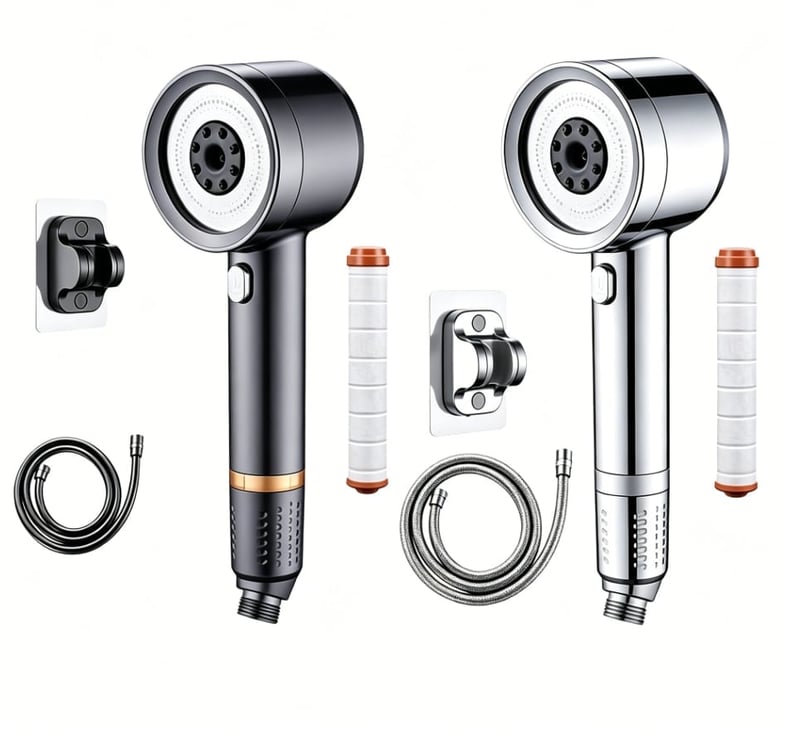 Filtered High-Pressure Shower Head Set