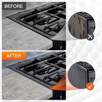 Stove Gap Covers Stainless Steel (2 pcs)