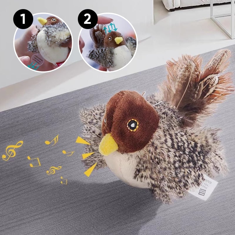 🐱 Katzenspielzeug - Simulierter zwitschernder Vogel