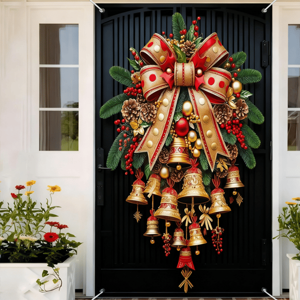 Christmas Bell Door Curtain