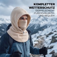 Fleece-Doppelschicht-Integrierte Mütze