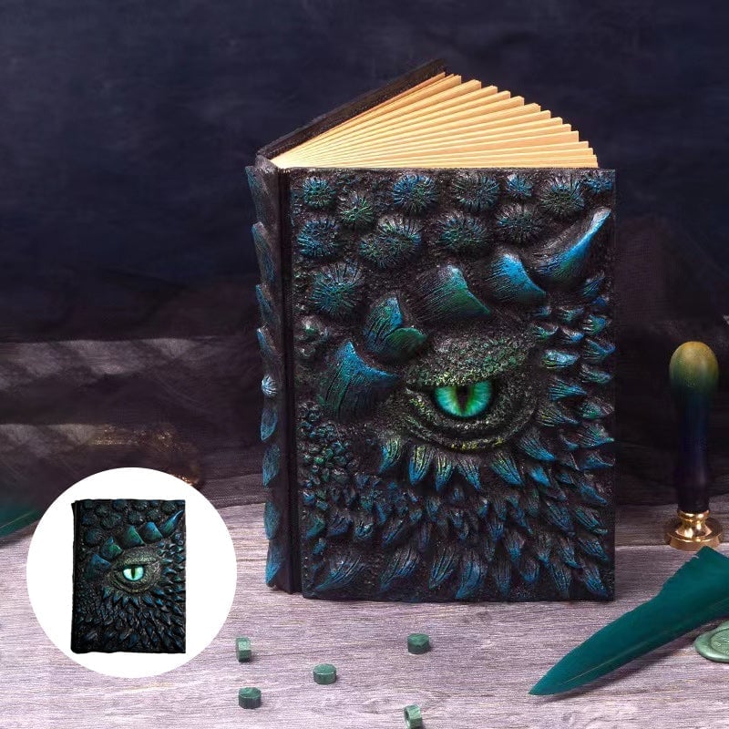 🐉Dragon Eye 3D Embossed Journal - Handmade Resin Engraved Notebook🐉