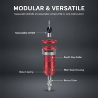 Sakerplus® Semi-Auto Depth Limit 4-Blade Countersink Drill