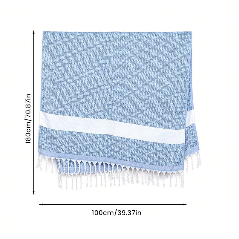 Large Quick Dry Jacquard Beach Bath Towel