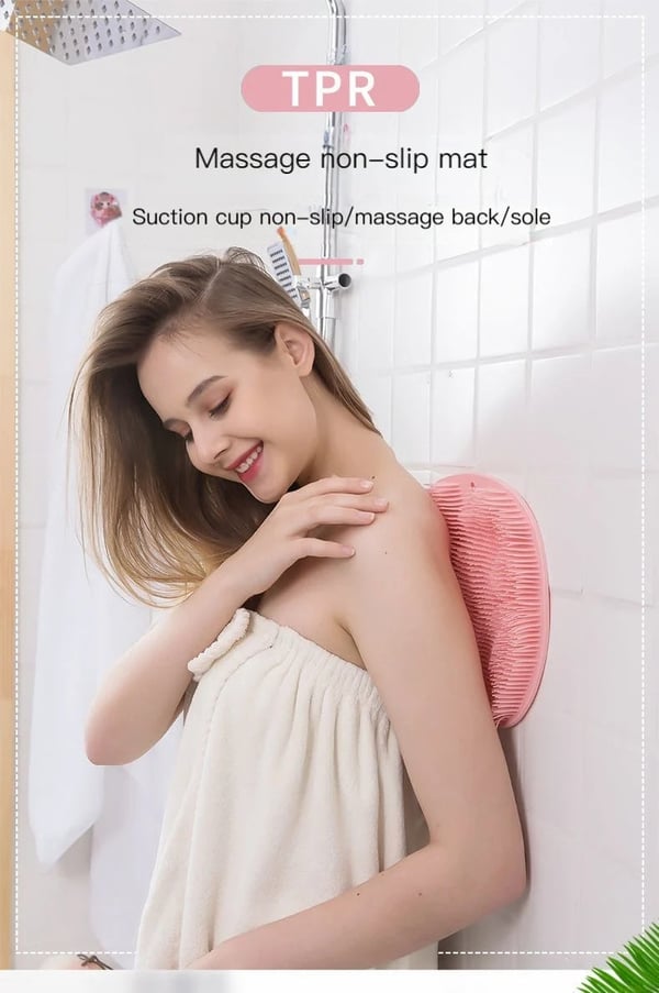 Sakerplus® Shower Foot & Back Scrubber, Massage Pad