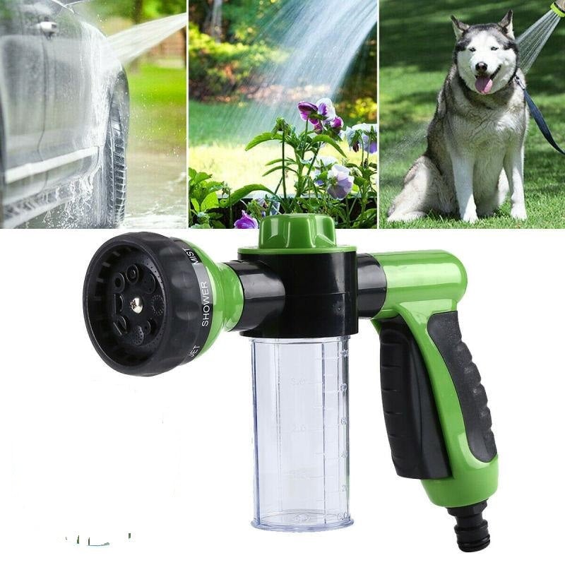 Multifunctional Garden Hose Spray Gun Set, Pet Shower Car Foam Water Gun