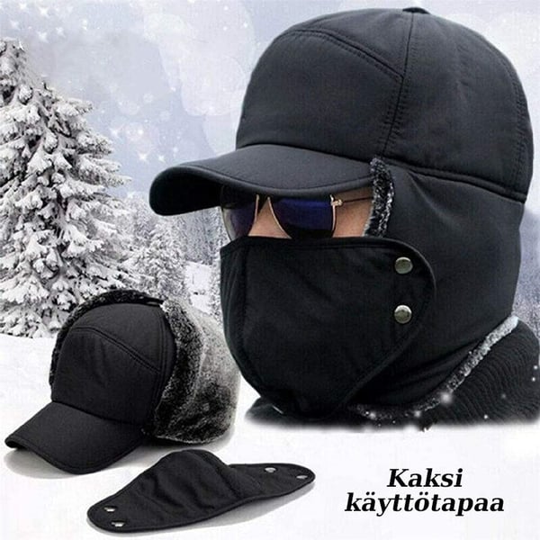 Talvihattu kasvomaskilla, unisex