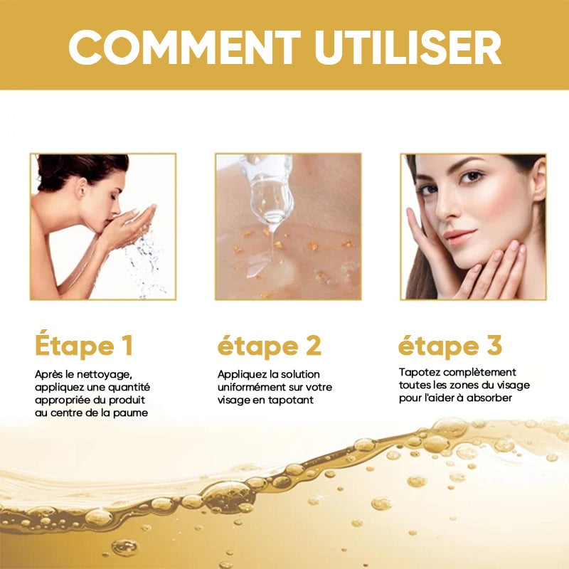 Sérum booster de collagène doré