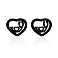 ECG Shaped Stud Earrings