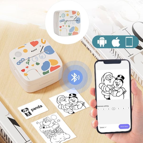 Mini Wireless Bluetooth Label Printer