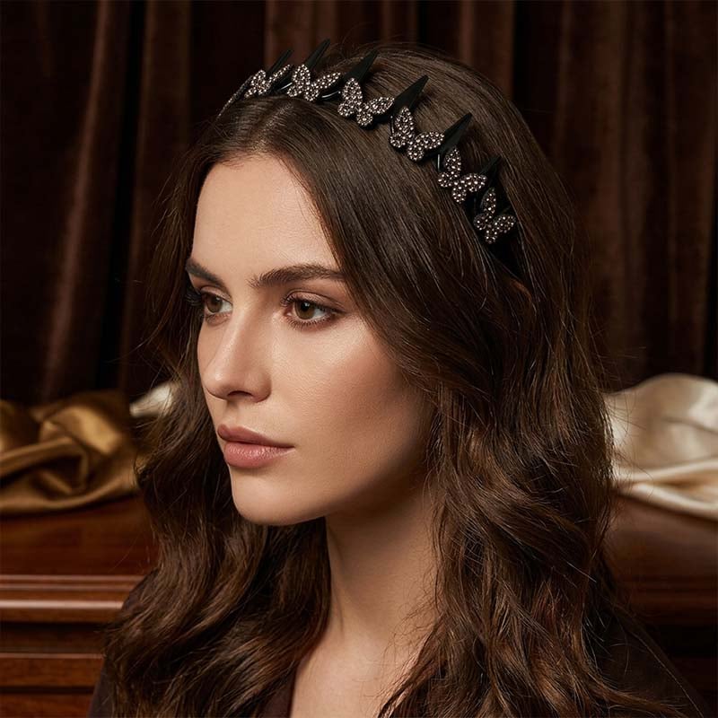 Crystal butterfly headband