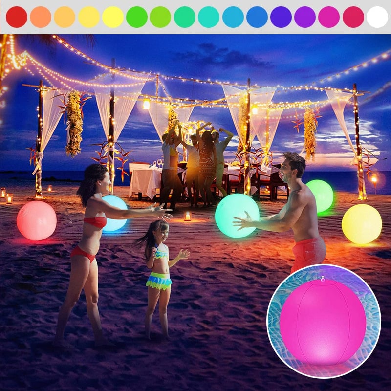 LED-licht 16 kleuren lichtgevende strandbal