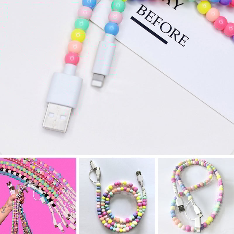 Kreatives Perlen-2-in-1-Datenkabel