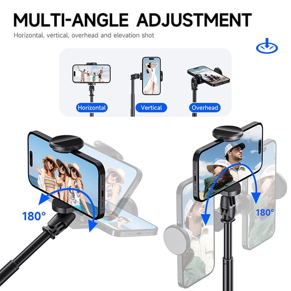 TT01 Extendable Bluetooth Selfie Stick Tripod