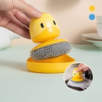 Simpatica spazzola per piatti a forma di anatra
