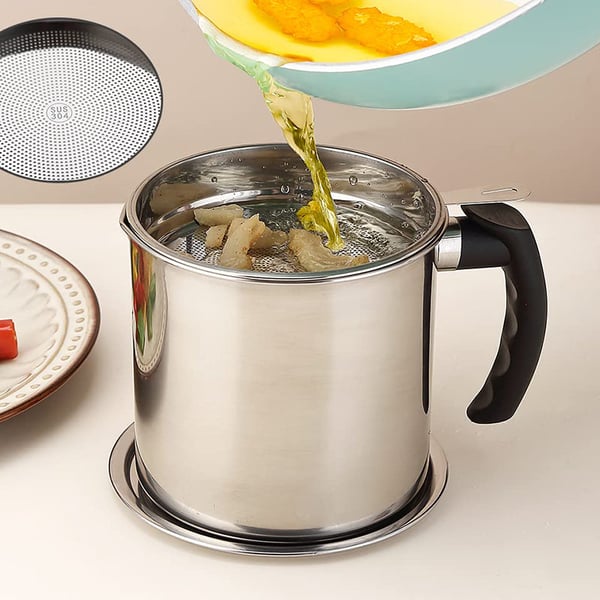 Stainless Steel Oil Strainer Pot