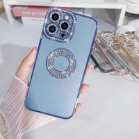 Custodia per iPhone con diamanti glitterati