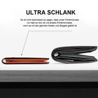Schlanke Brieftasche für Männer mit RFID-Blockierung
