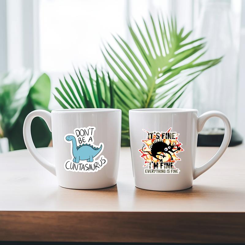 ✨ Set of 130 Pcs Funny Saying Stickers